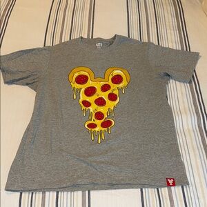 Uniqlo Disney Mickey Melting Pizza Shirt